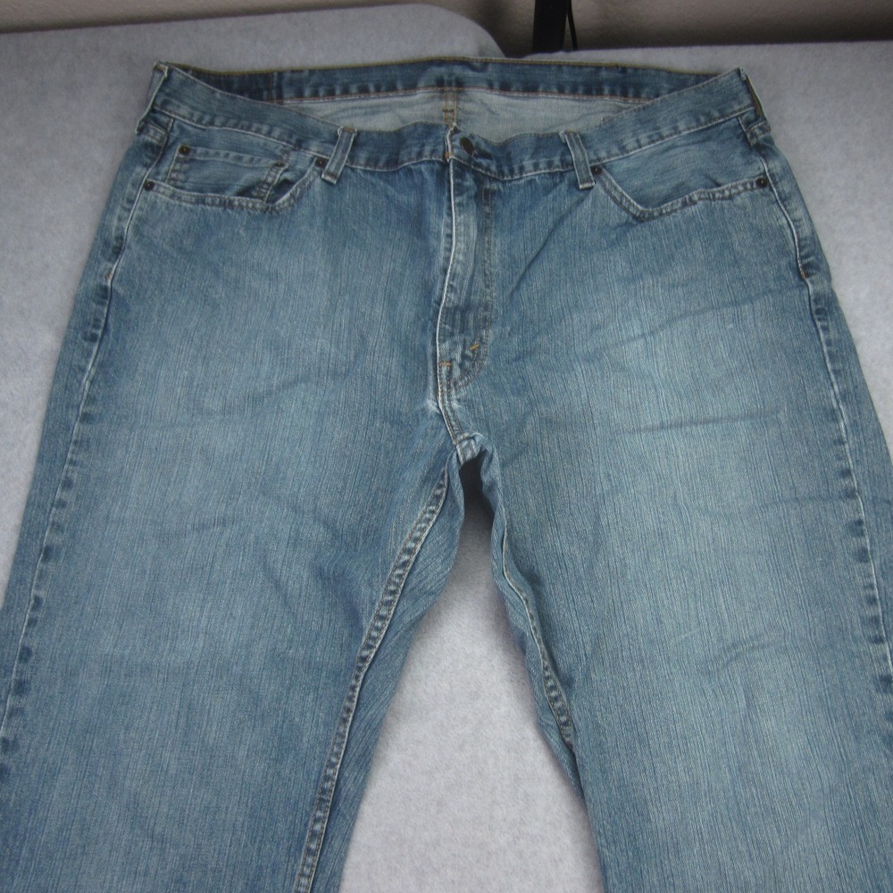 Levis 559 Jeans Mens 42x32 Blue Relaxed Straight Medium Wash Denim - Picture 2 of 16